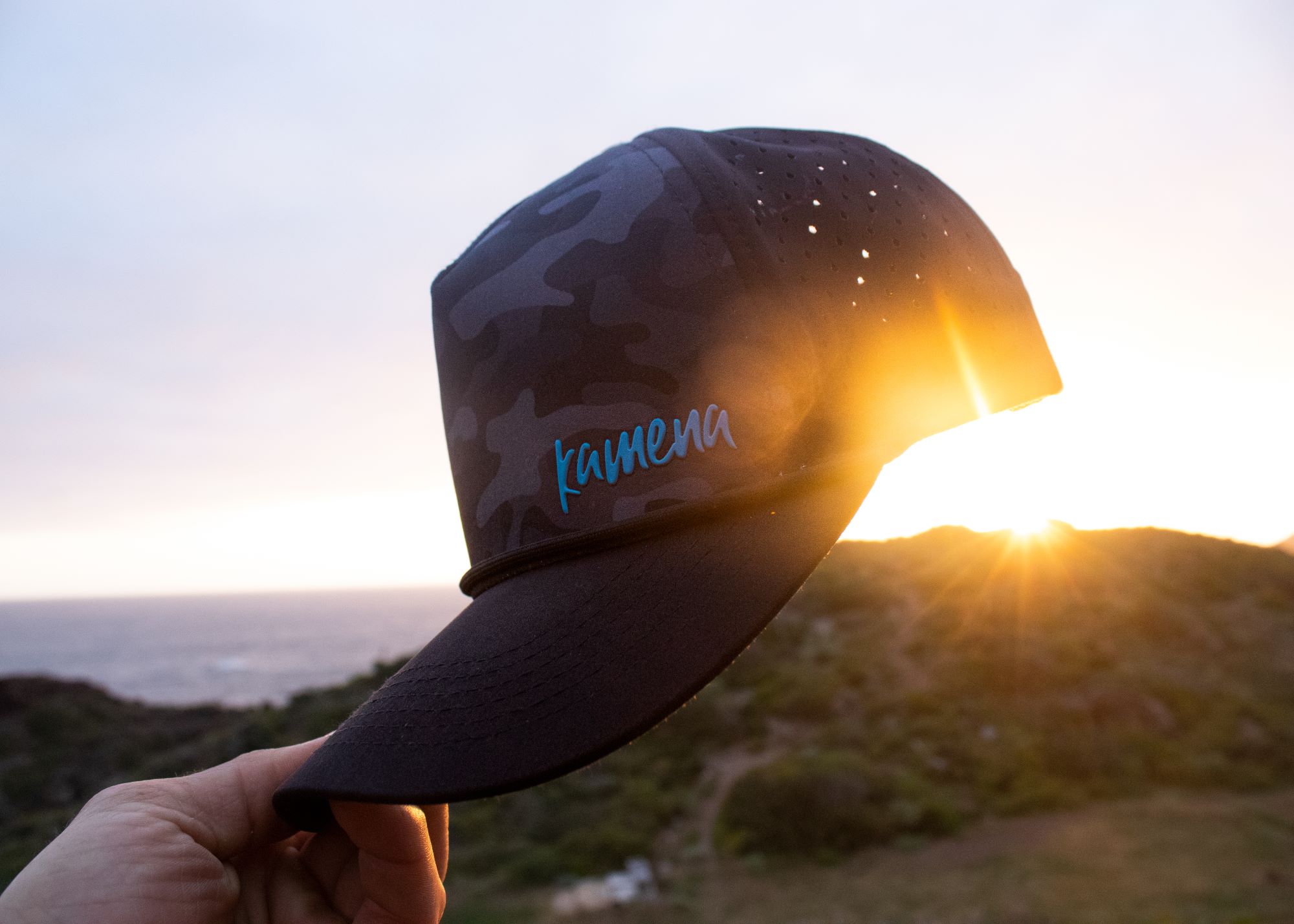 Laser cap- Black Camo