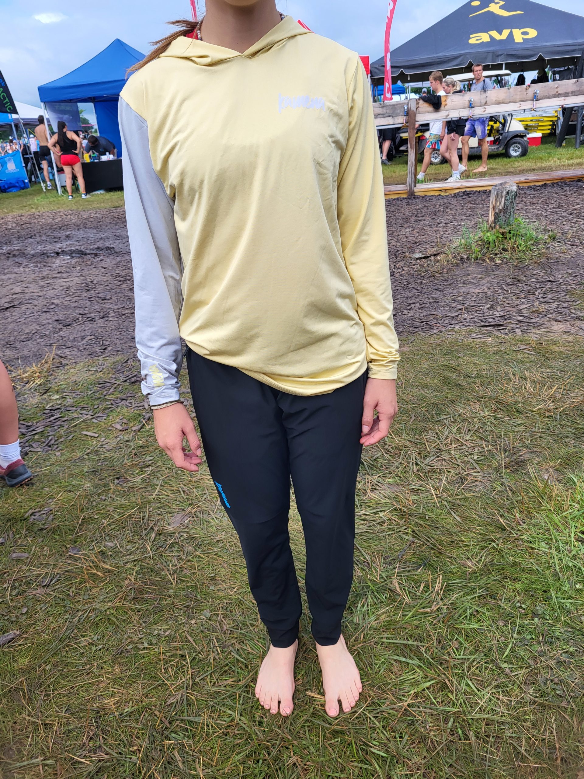 Eles Long Sleeve Hooded Jersey- GOLD