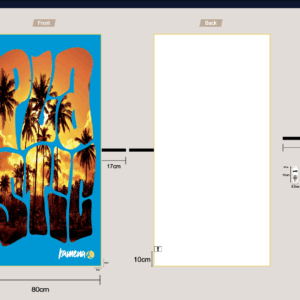 Plastic clothing throwback towel